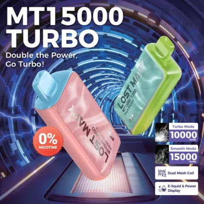 Lost Mary MT15K Turbo ZERO NICOTINE Disposable Device – 15000 Puffs - Rocket Popsicle 0%