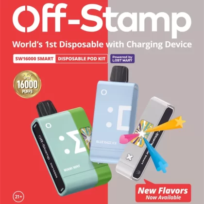 Off-Stamp SW16000 Disposable KIT Powered By LOST MARY – 16000 Puffs - Dragon Strawnana