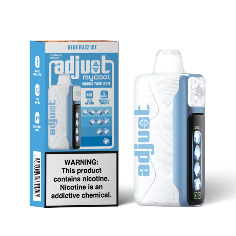 Adjust mycool 40K Disposable Device - 40000 Puffs - Blue Razz Ice - Image 3