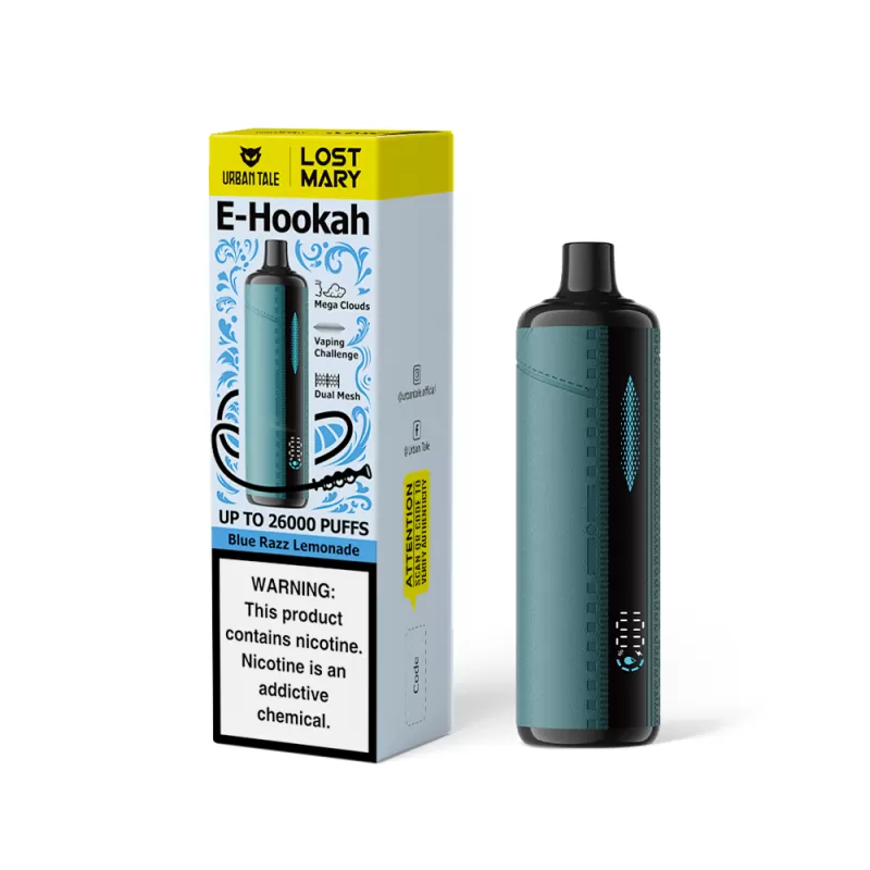Urban Tale x Lost Mary E-Hookah Disposable Device - 26000 Puffs - Lemon Mint - Image 3