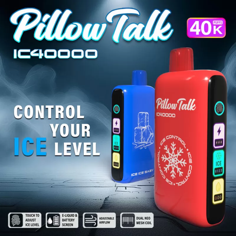 Pillow Talk Ice Control IC40K Disposable Device - 40000 Puffs - Grape B-Pop