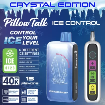 Pillow Talk Ice Control IC40000 "Crystal Edition" Disposable - 40000 Puffs - W.O.P