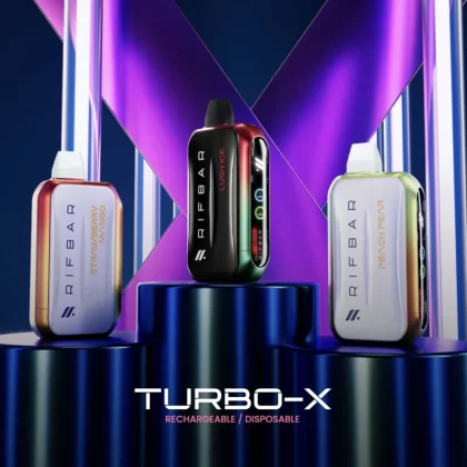 RIFBAR Turbo X 25K Rechargeable Disposable Device – 25000 Puffs - Blueberry Bliss Burst