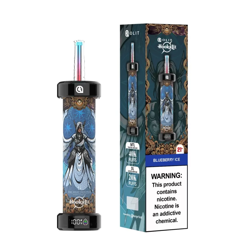 OLIT Hookalit 40K Disposable E-Hookah Device - 40,000 Puffs - Watermelon Strawberry Melon (Wheel of Fortune) - Image 2