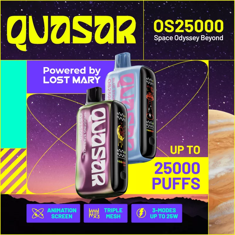 QUASAR OS25000 Powered By LOST MARY Disposable Device – 25000 Puffs - Aquarius (Cosmic Edition)