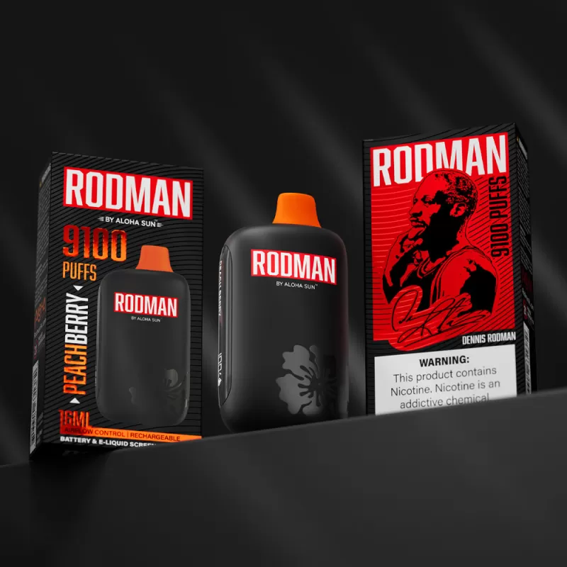 Rodman 9100 Disposable by Aloha Sun – 9100 Puffs - The Worm (Sour Gummy Worm Ice) Special Edition - Image 3