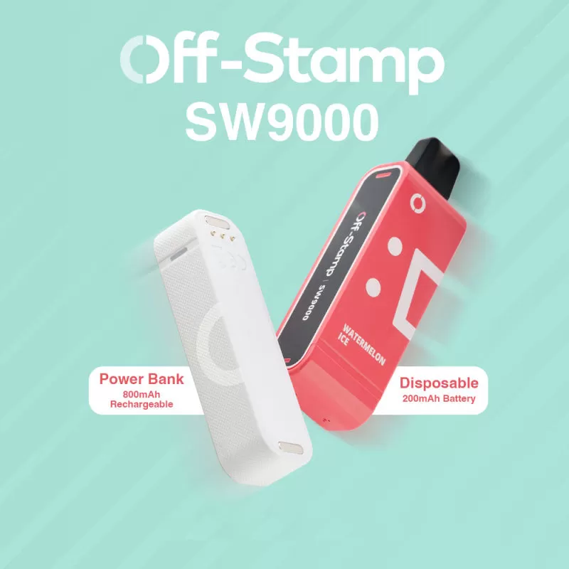 Off-Stamp SW9000 Rechargeable Disposable KIT - 9000 Puffs - Juicy Peach
