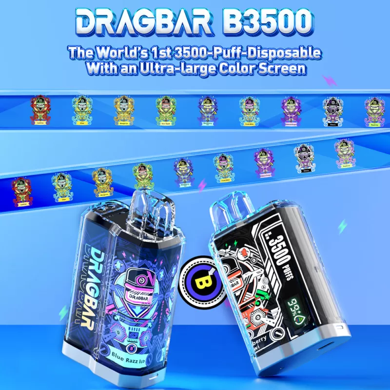Dragbar B3500 Rechargeable Disposable Device – 3500 Puffs - Fresh Mint