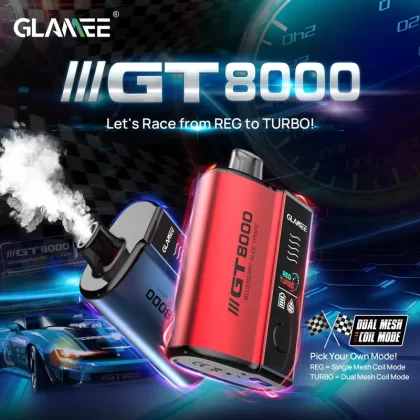 GLAMEE GT8000 Rechargeable Disposable Device – 8000 Puffs - Cherry Cola