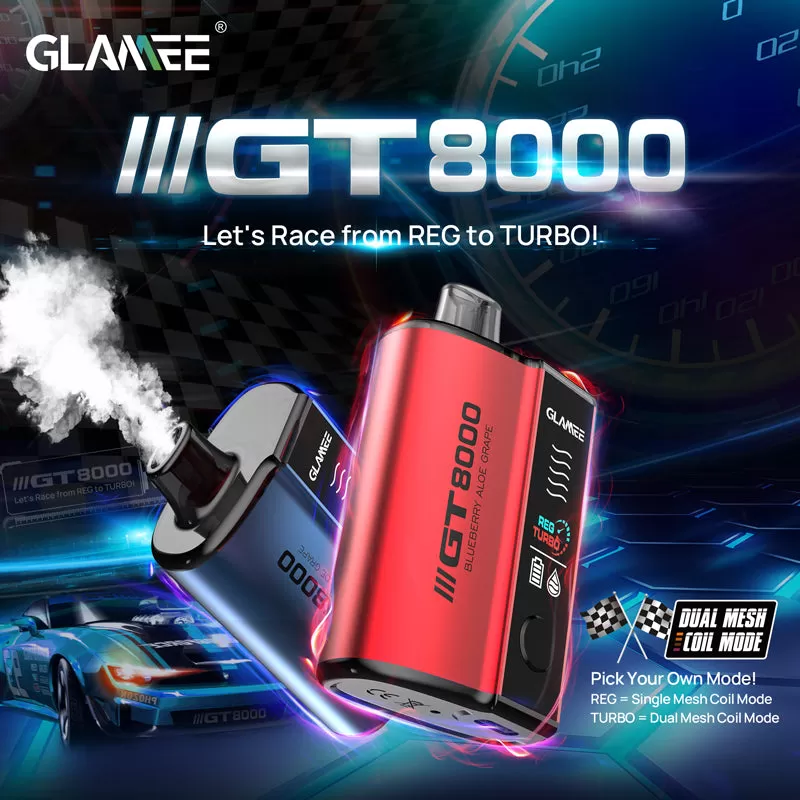 GLAMEE GT8000 Rechargeable Disposable Device – 8000 Puffs - Cherry Cola