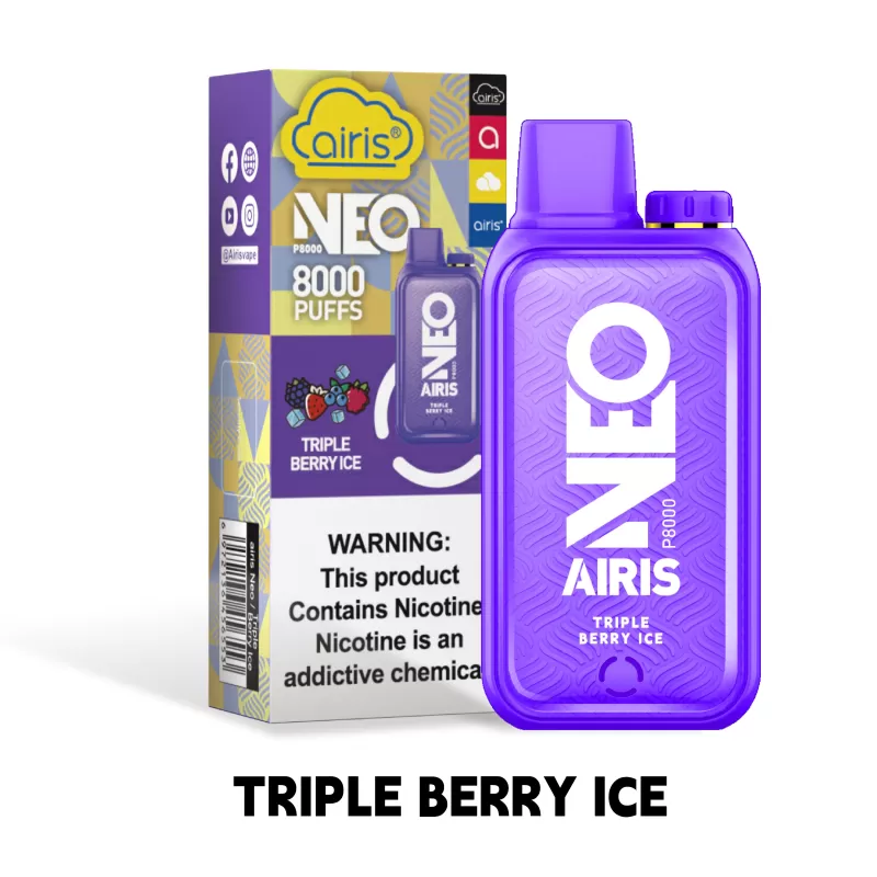 Airis NEO P8000 Disposable Vape - Triple Berry Ice - Image 2