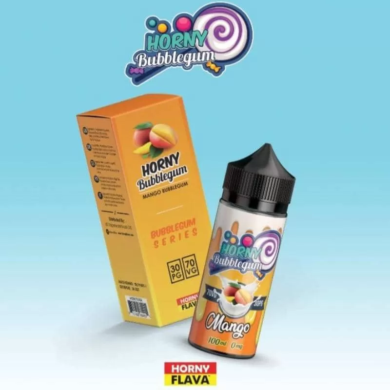 Horny Bubblegum Mango 100ml E Liquid by Horny Flava - 6 mg / 100 ml