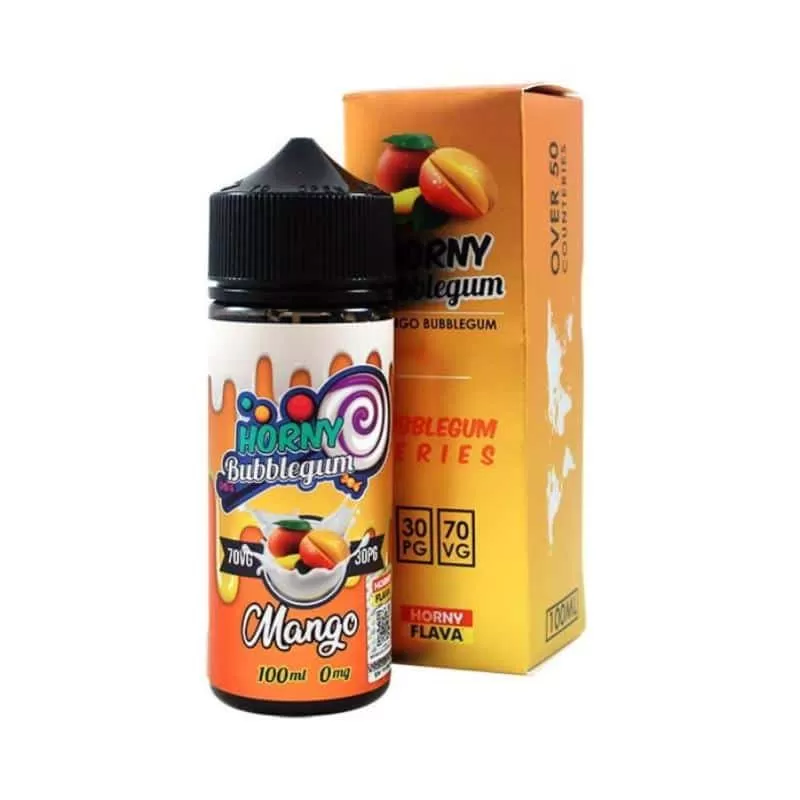 Horny Bubblegum Mango 100ml E Liquid by Horny Flava - 6 mg / 100 ml - Image 2