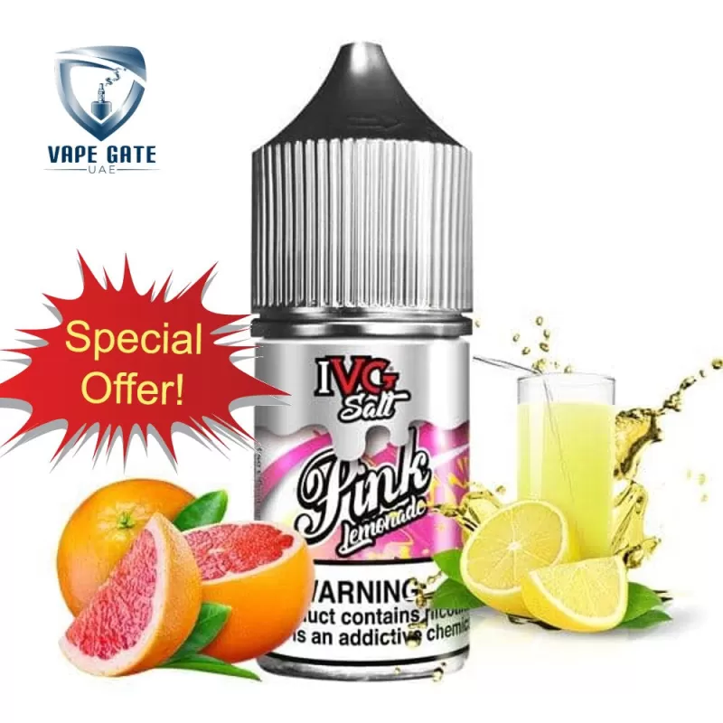 Pink Lemonade 30ml Saltnic by IVG - 30 mg - 30 ml - Image 3