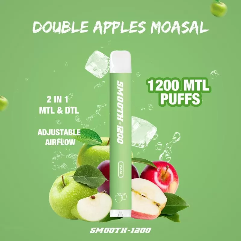 SMOOTH DISPOSABLES (20MG - 1200 Puffs) - Pure Tobacco Dokha - Image 2