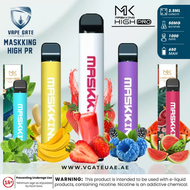 Maskking High PRO (Buy 2 Get 1 FREE) Disposable 1000 Puffs - Ice Peach