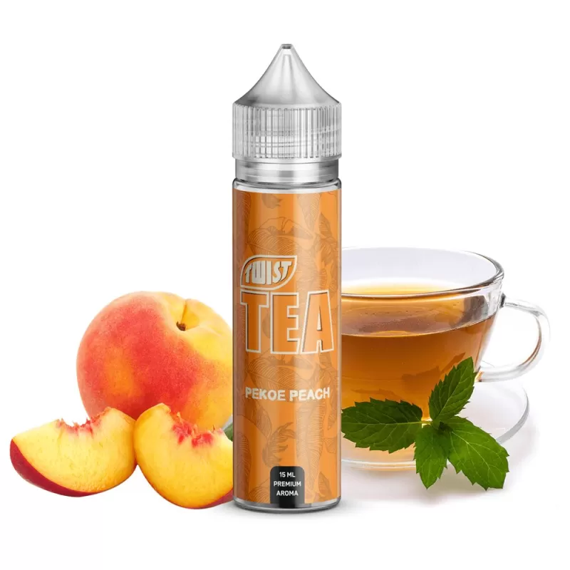 Pekoe Peach 50ml Ejuice by Twist Tea PGVG - 6 mg - 50 ml - Image 2