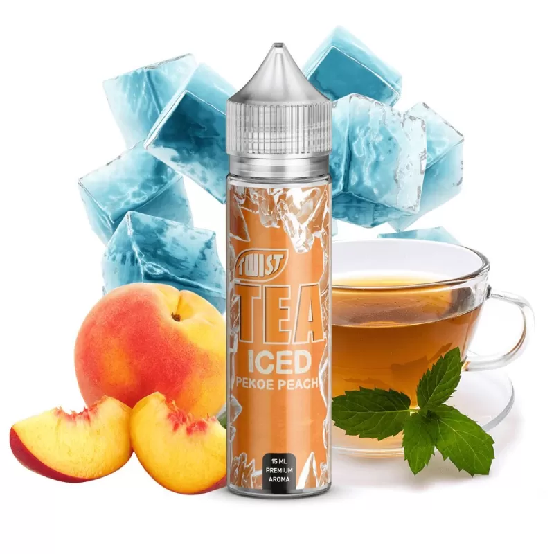 Iced Pekoe Peach 50ml Ejuice by Twist Tea PGVG - 3 mg - 50 ml