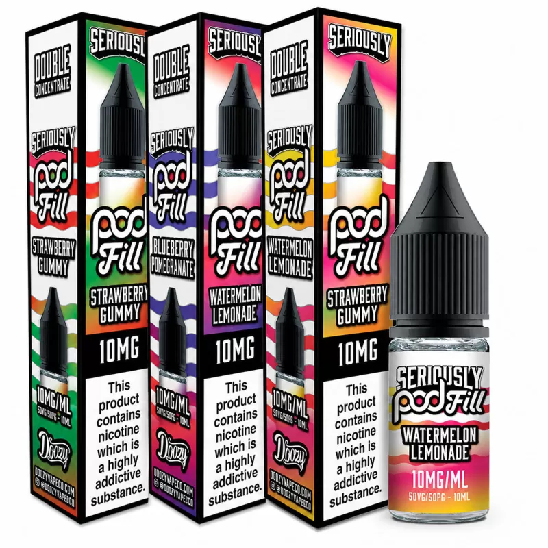 Doozy Vape Seriously Pod Fill Salt 10ml 10mg - Blueberry Pomegranate