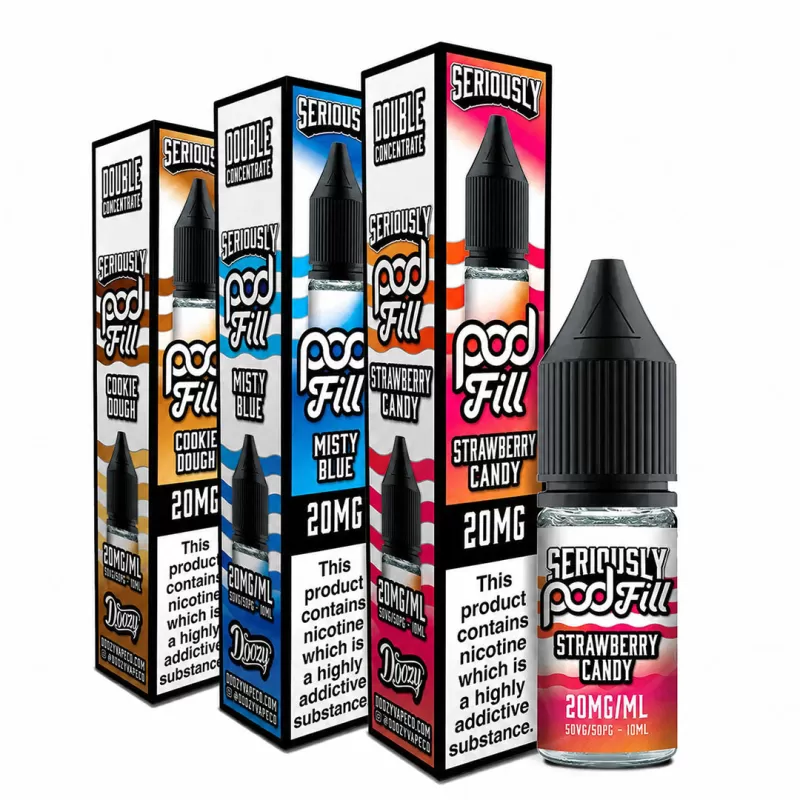 Doozy Vape Seriously Pod Fill Salt 10ml 20mg - Misty Blue