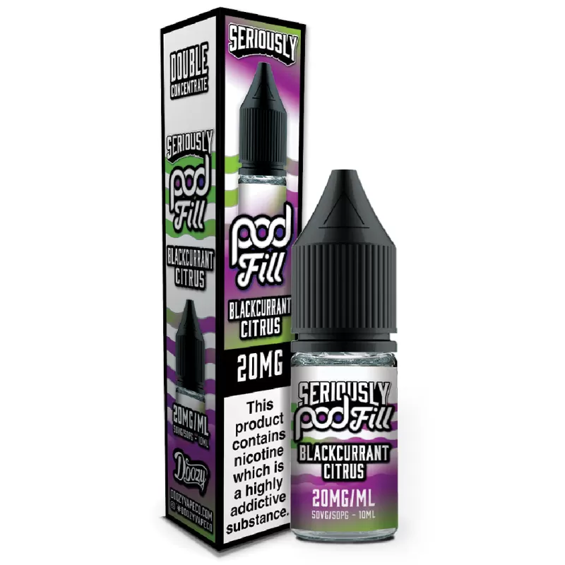 Doozy Vape Seriously Pod Fill Salt 10ml 20mg - Misty Blue - Image 3
