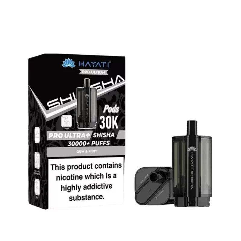 Hayati Pro Ultra Plus Shisha 30K PODS - Grape & Mint / Blueberry & Mint - Image 3