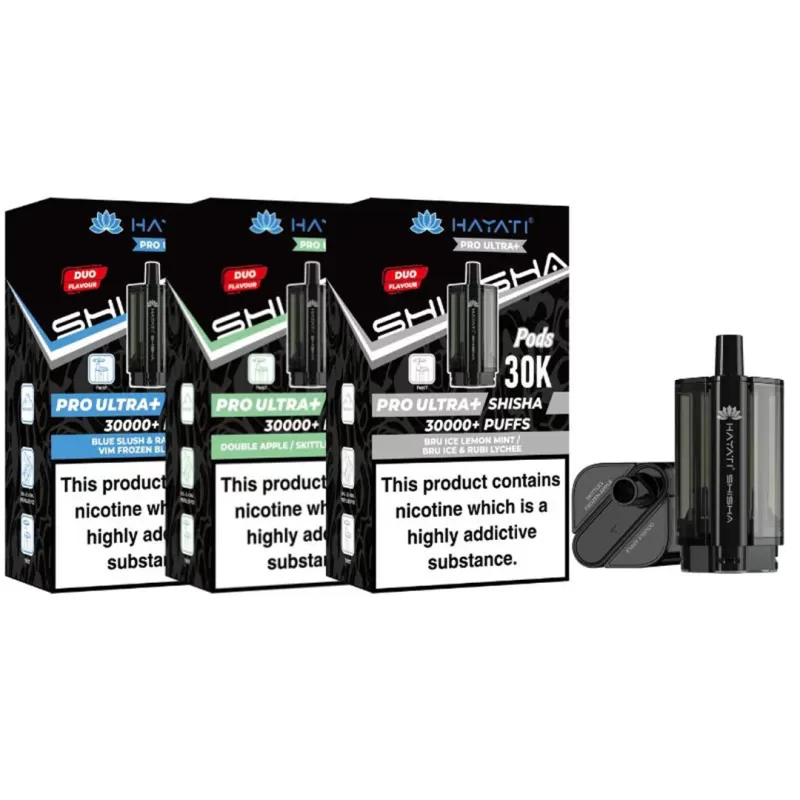 Hayati Pro Ultra Plus Shisha 30K PODS - Sex On The Beach / Love 66 & Kiwi