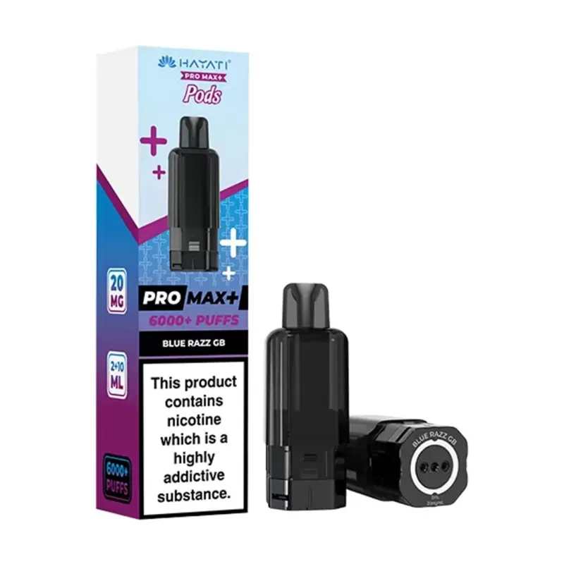 Hayati Pro Max 6000 Plus Prefilled POD ZERO NICOTINE - BLUEBERRY RASPBERRY - Image 3
