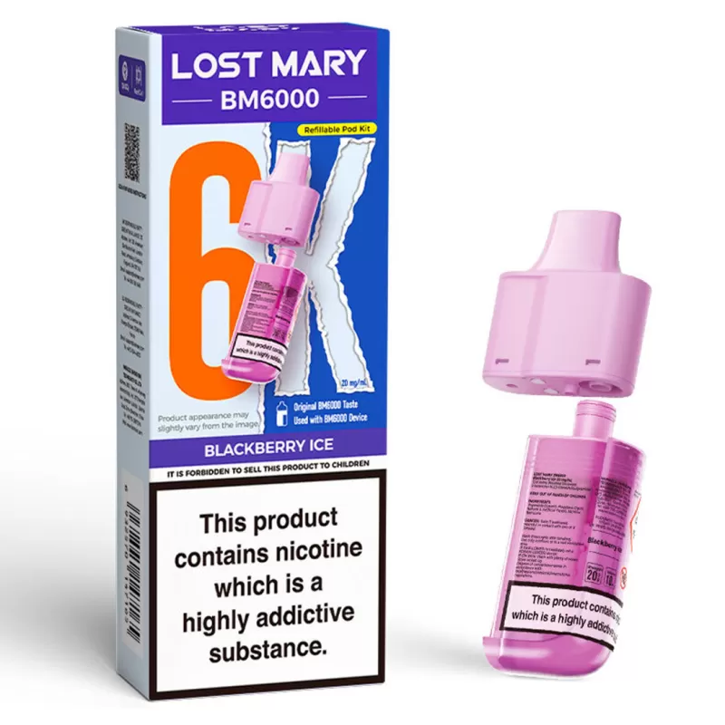 Lost Mary BM6000 Prefilled POD 0mg ZERO - Mango - Image 3