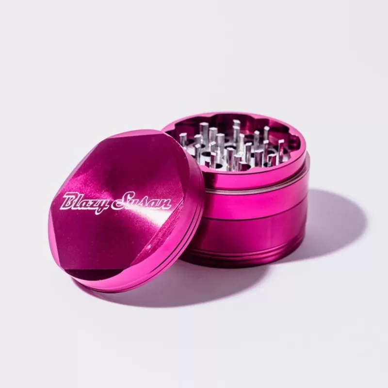 Blazy Susan 4-Piece Aluminum Grinder 2.5 New & Improved Design - Soft Pink - Image 3