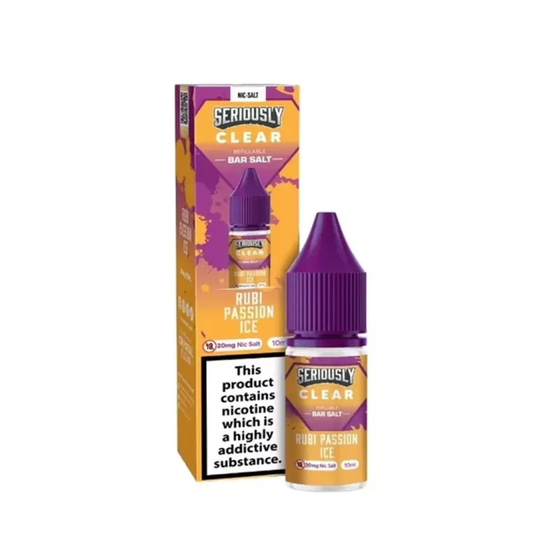Doozy Vape Seriously Clear Nic Salts 5mg - Rubi Passion Ice - Image 3