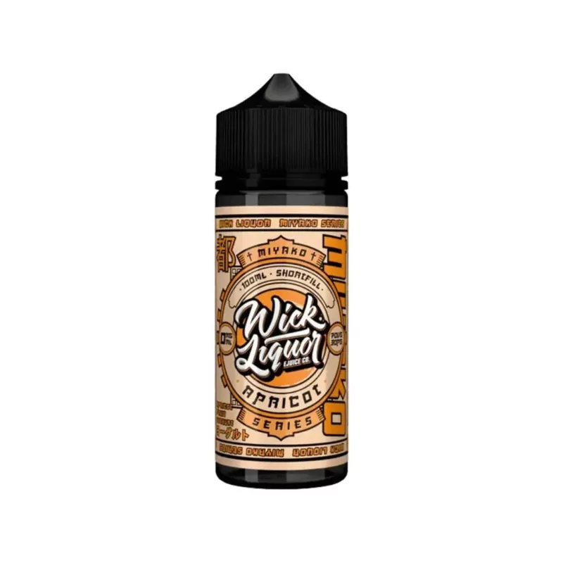 Wick Liquor E-Liquid Miyako Yoghurt 100ml Shortfill - Apricot - Image 2