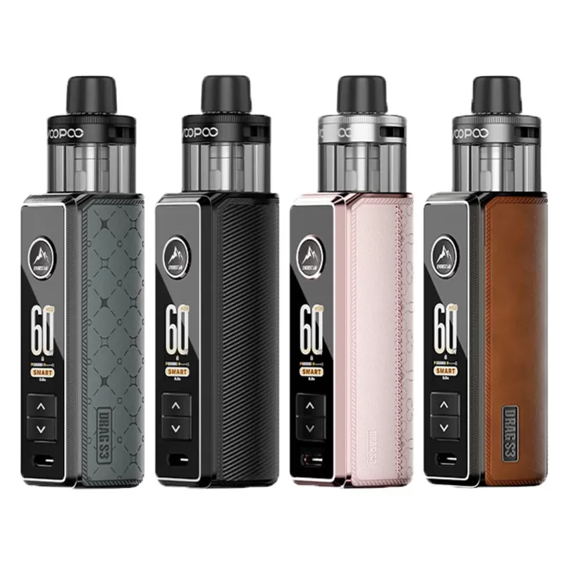 Voopoo Drag S3 Pod Vape Kit - Spay Black