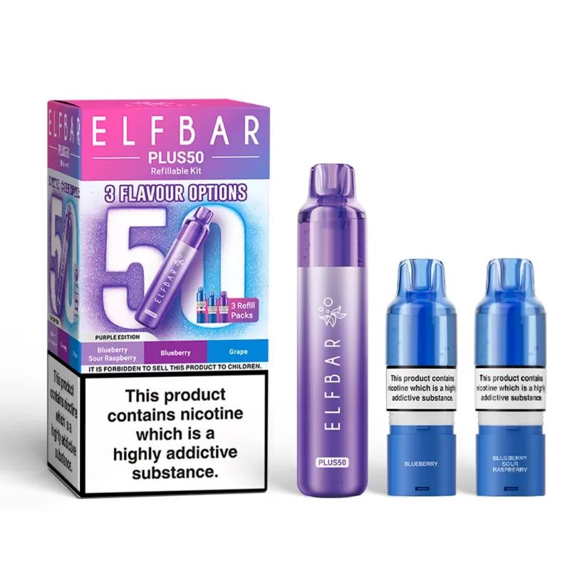 Elf Bar Plus 50 Prefilled Pod Vape Kit - Lemonade Edition - Image 3