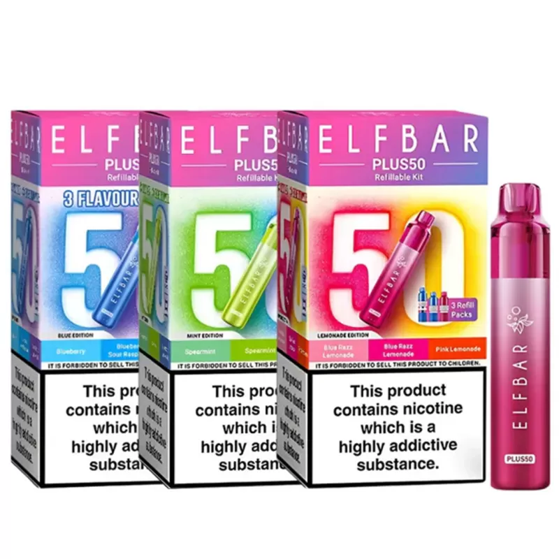 Elf Bar Plus 50 Prefilled Pod Vape Kit - Mint Edition