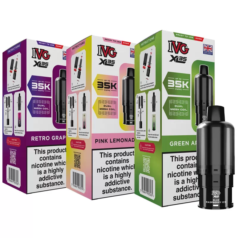 IVG XL 35K Prefilled Pod + Refill Container - Pineapple Ice