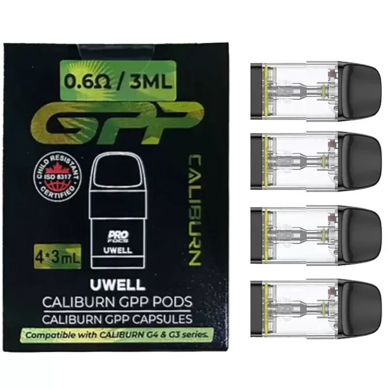 Uwell Caliburn GPP Replacement Pod Cartridge (4pcs/pack) - 0.4ohm XL TOP-FILL