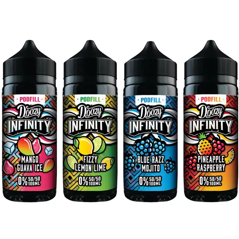 Doozy Infinity Pod Fill 50/50 100ml Shortfill E-liquid - Mango Guava Ice