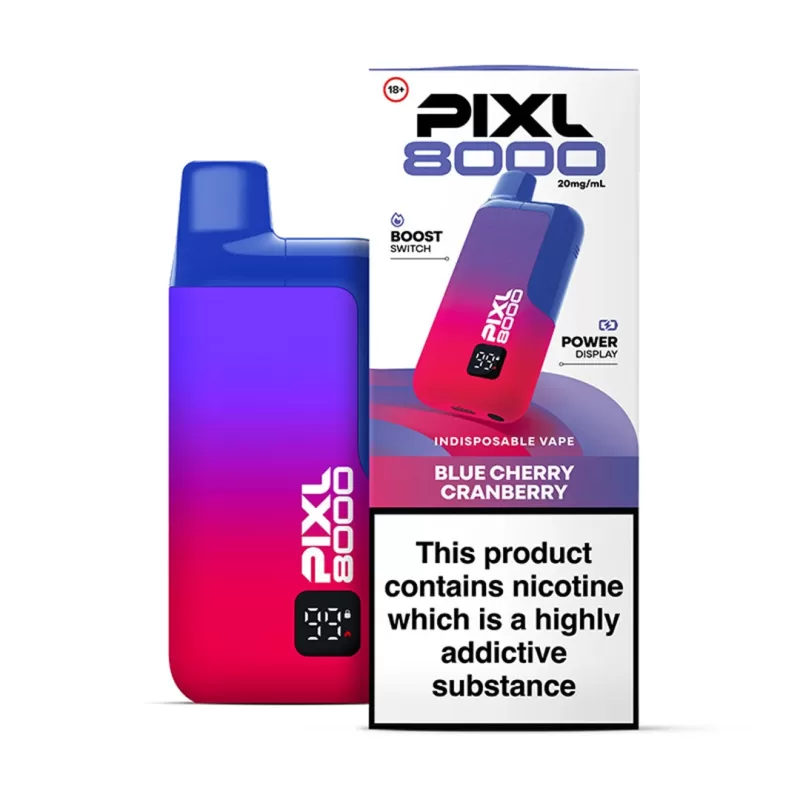 PIXL 8000 Prefilled Pod KIT - Blue Razz Cherry - Image 3