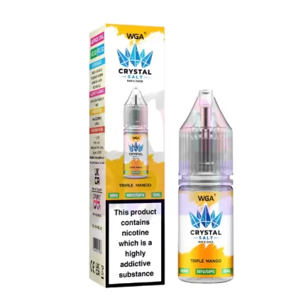 WGA Crystal Triple Mango Nic Salt - 10 Pack - 20mg