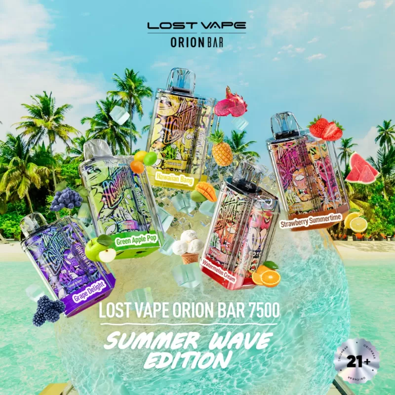 Lost Vape Orion Bar Rechargeable Disposable Vape 7500 Puffs - Sour Apple Ice