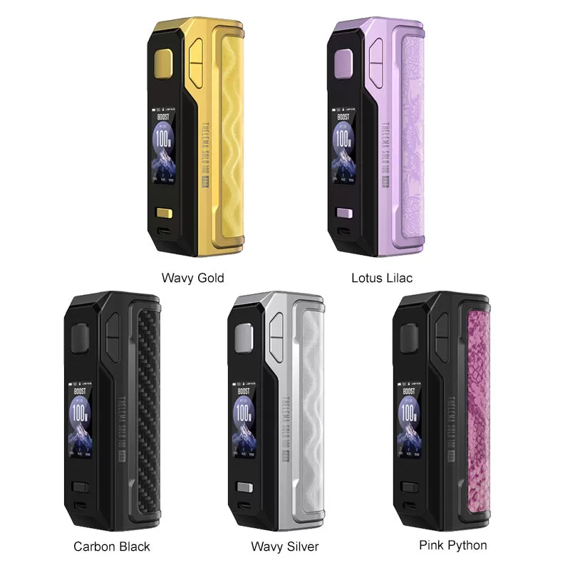 Lost Vape Thelema Solo 100 Pro Box Mod 100W - Wavy Gold - Image 2