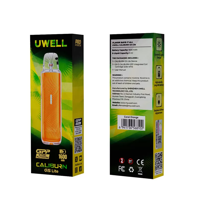 Uwell Caliburn G5 Lite Pod Kit 35W - Candy Pink - Image 3