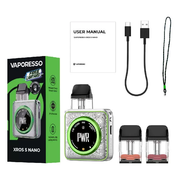 Vaporesso Xros 5 Nano Pod Kit 30W - Black Satin - Image 3