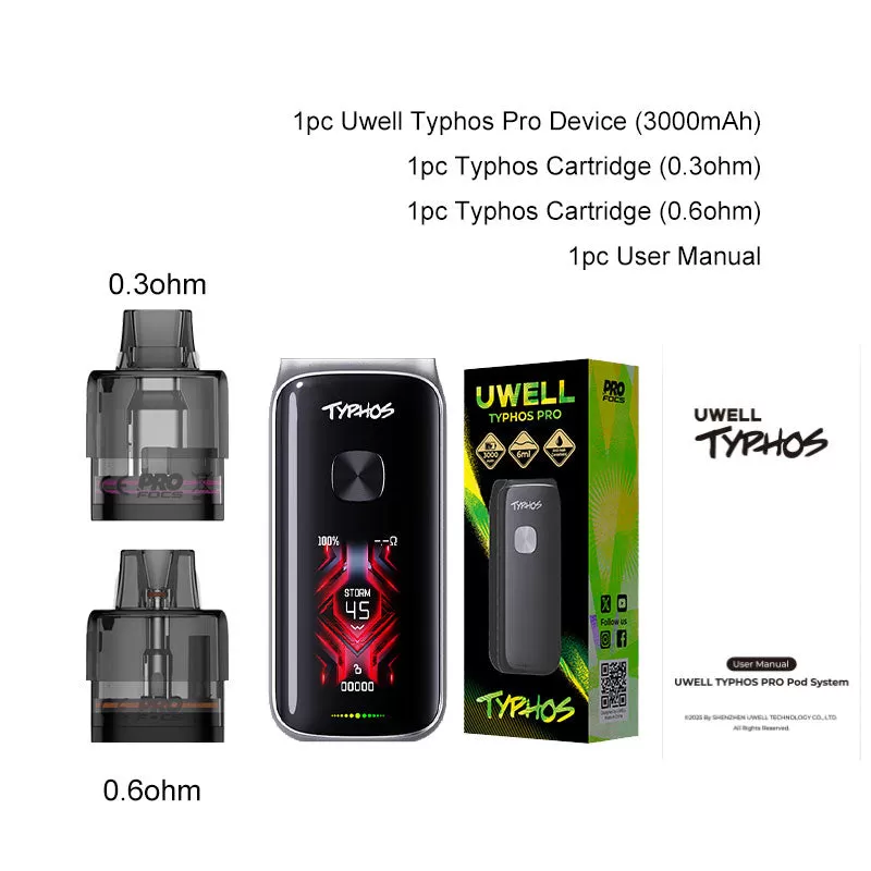 Uwell Typhos Pro Pod Kit 45W - Light Brown - Image 3
