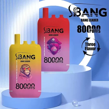Bang Leader (Bang Legend) 80000 Puff 3-in-1 Flavor 80K Disposable Vape - Kiwi Passion/lychee Ice/mango Peach Pine / 20mg / 1PC / CN-SZ Warehouse