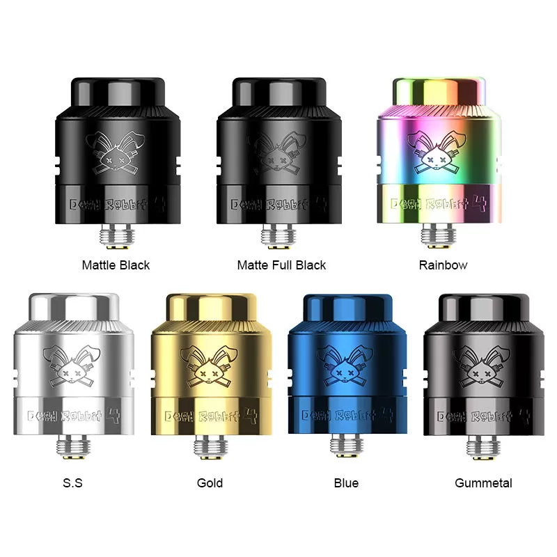 Hellvape Dead Rabbit 4 RDA Atomizer 24mm - Matte Full Black - Image 2