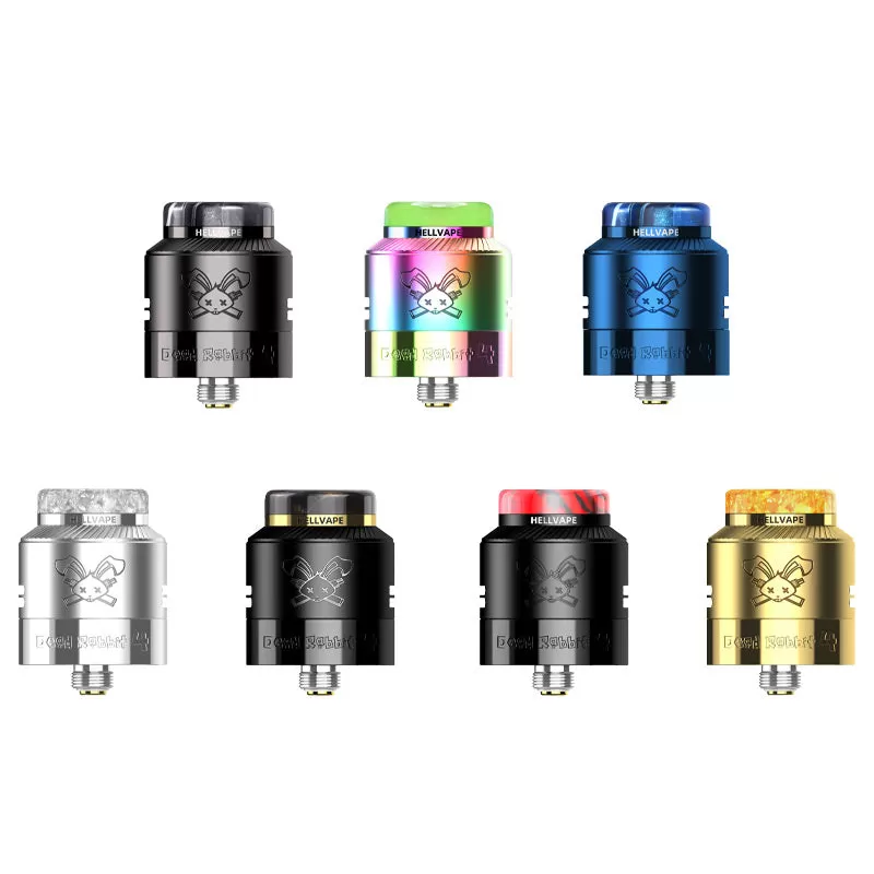 Hellvape Dead Rabbit 4 RDA Atomizer 24mm - Matte Full Black - Image 3