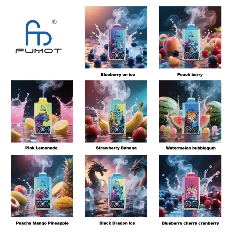 Fumot Leopard 40K Digital Display RGB Lights Disposable Kit(40000 Puffs) - Image 2