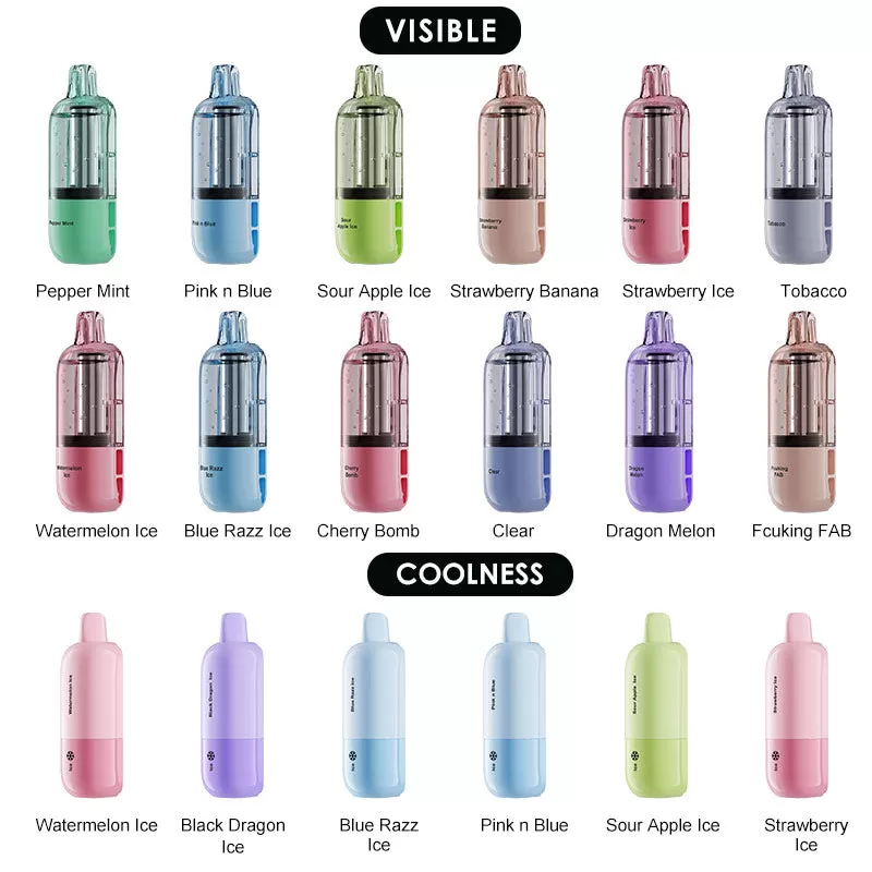 Nexa FLEX Disposable Pod Cartridge 18ml (Visible Version: 35K Puffs; Coolness Version: 25K Puffs) - Strawberry Ice (Visible Version) / 50mg / 1pc / CN-SZ